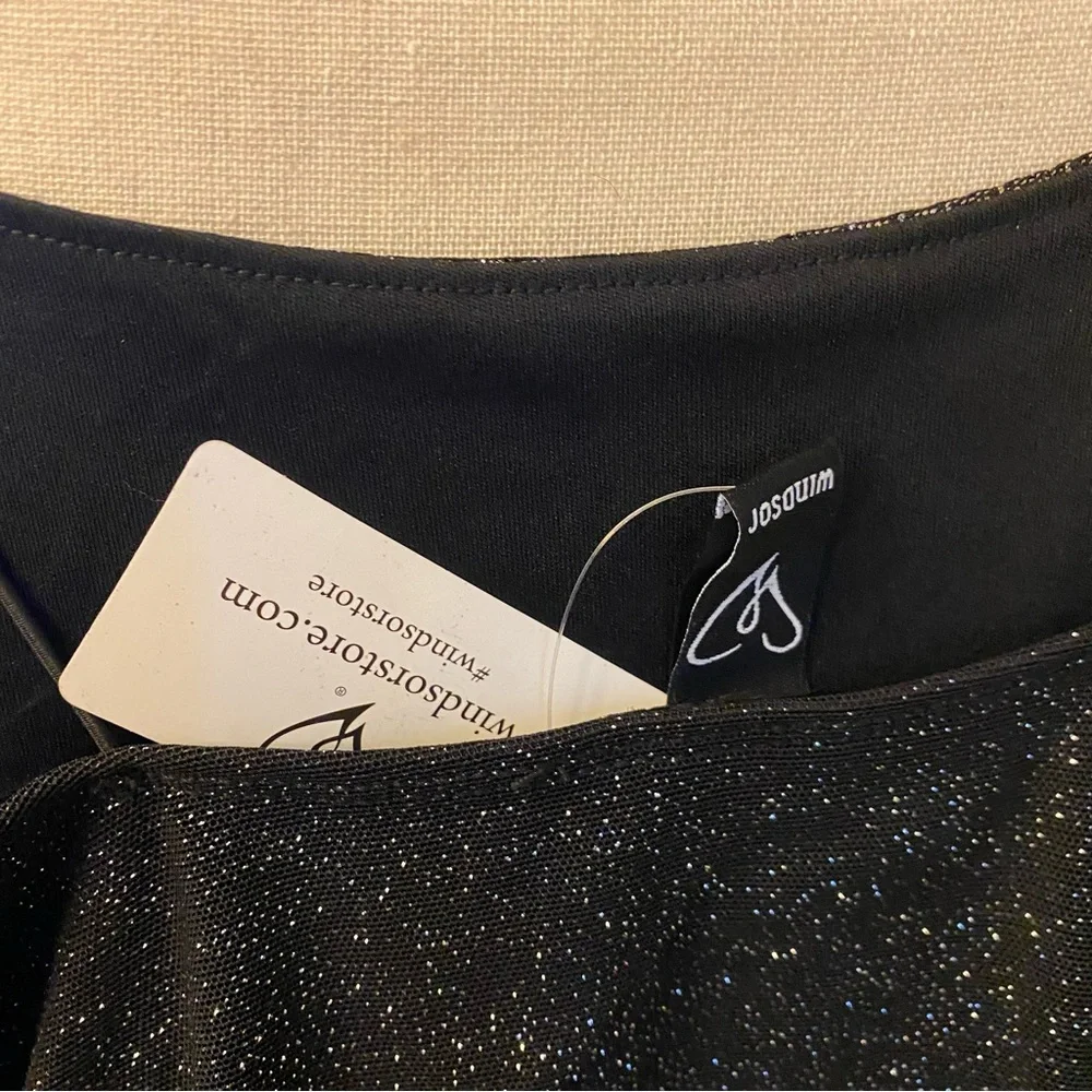 NWT WINDSOR Glitz and Glimmer Ruched Mini Dress size S - Picture 5 of 10